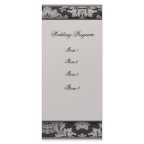 Black and silver damask pattern rack cards by perfectwedding Black and silver damask pattern rack cards