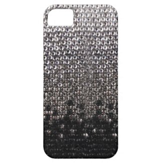 Black and Silver Rhinestone Glitter iPhone 5 Cover