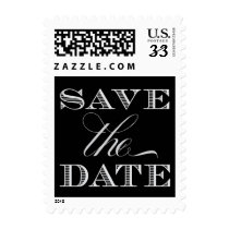 Black and Silver Save the Date Stamps