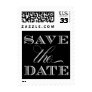 Black and Silver Save the Date Stamps