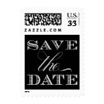 Black and Silver Save the Date Stamps