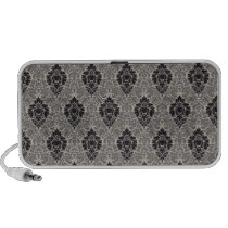 Black and Smoke Damask speakers