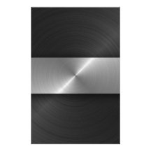 Black And Steel Custom Stationery