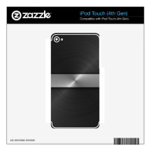 Black And Steel Decals For iPod Touch 4G