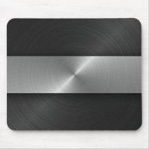 Black And Steel Mouse Pads