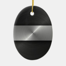 Black And Steel Ornament