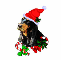 Black and Tan Coonhound Christmas Gifts photo sculptures