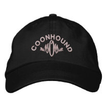 Black and Tan Coonhound Dog Mom Embroidered Hat