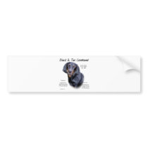 Black and Tan Coonhound History Design Bumper Stickers