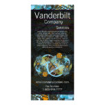 Black and Teal Paisley  Rack Card