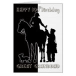 Black and White 100th Birthday Card Greatgrandad