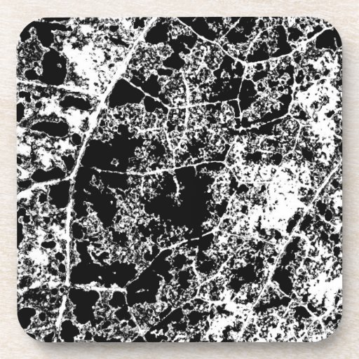 Black and White Abstract Art Coasters