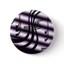 Black And White Abstract Button by SjStevenson Black And White Abstract Button