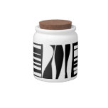 Black and White Abstract Candy Jars