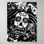 BLACK AND WHITE ABSTRACT CATRINA PRINT