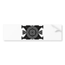 Black and White Abstract.jpg Bumper Sticker