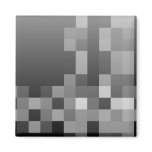 Black and White Abstract Modern Design. Refrigerator Magnets