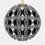 black and white abstract ornaments