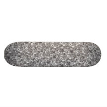 Black and White Abstract Pattern Skateboard