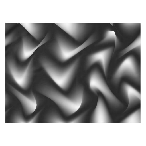 Black and White Abstract Zebra Tablecloth