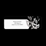 Black and White Address Label labels