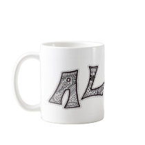 Black and White Aloha Mug