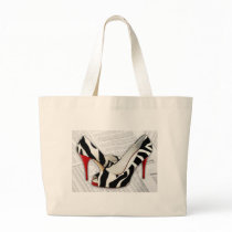 Black and White and Red All Over Bag