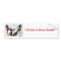 Black and White and Red All Over Bumper Stickers