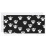 Black and White Animal Paw Print Pattern. Custom Rack Cards
