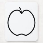 Black and White Apple. Mouse Pads