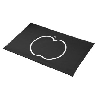 Black and White Apple. Placemat