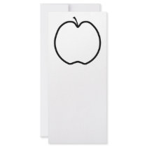 Black and White Apple. Rack Cards