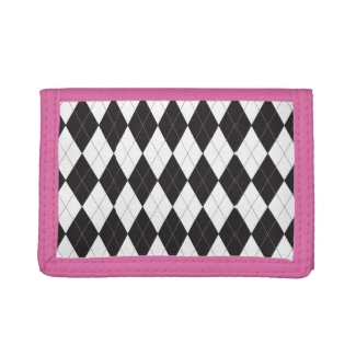 Black and White Argyle