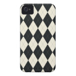 Black and White Argyle Universal iPhone 4 Case