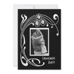 Black and White Art Deco Party Personalized Invites