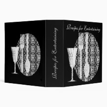 Black and White Avery Binder for Recipes