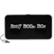 Black and White Baby Boom Box Custom Speaker