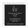 Black and White Baby Stroller. Announcements