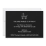 Black and White Baby Stroller. Personalized Announcements