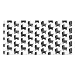 Black and White Baby Stroller Pattern. Picture Card
