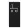 Black and White Baby Stroller. Customized Rack Card