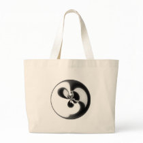 black and white canvas bags