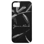 Black and White Bamboo Leaves casemate cases