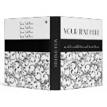 Black and White 3 Ring Binder