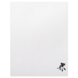 Black and White Black Lab Puppy image Letterhead Design