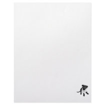 Black and White Black Lab Puppy image Letterhead Design