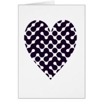 black and white blobs card