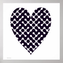 black and white blobs posters