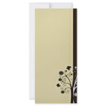 Black and White blossom and butterflies Rack Card