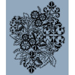 Black and White Bouquet t-shirts
